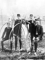 Photo of young boys with bicycles